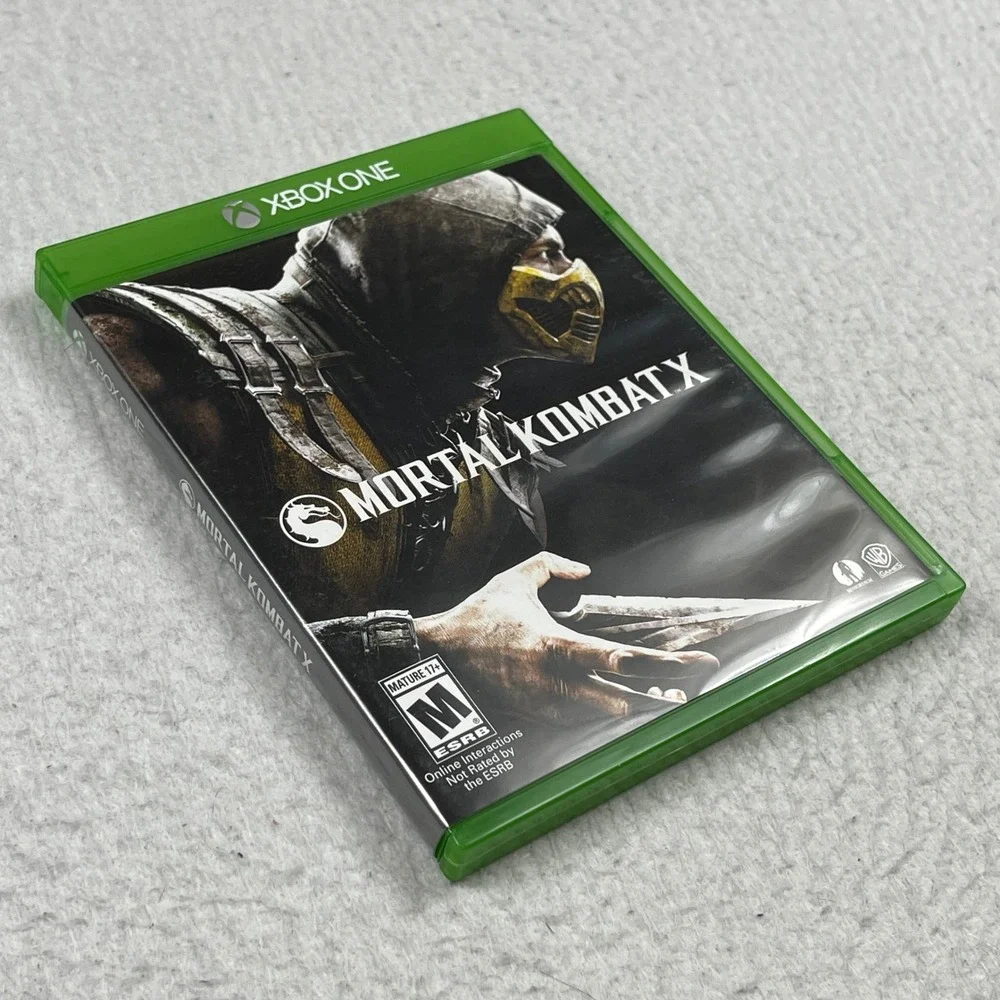 Warner Bros Mortal Kombat X Xbox One‎ Mature M Green Case Fighting Game 2015